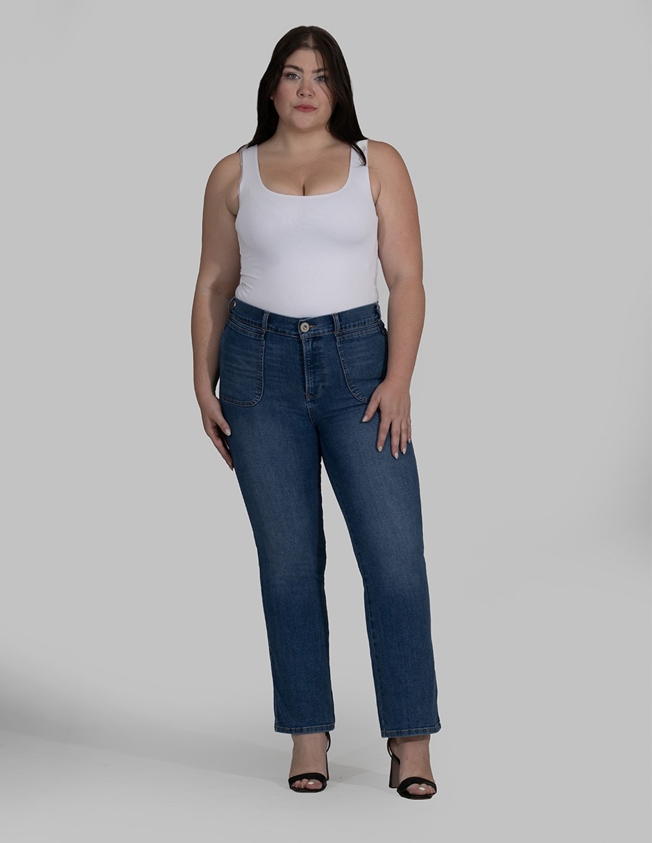 Jeans straight para mujer