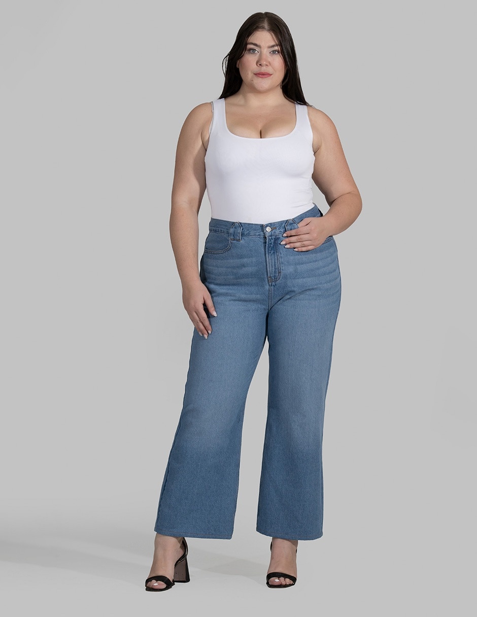 Jeans wide leg para mujer
