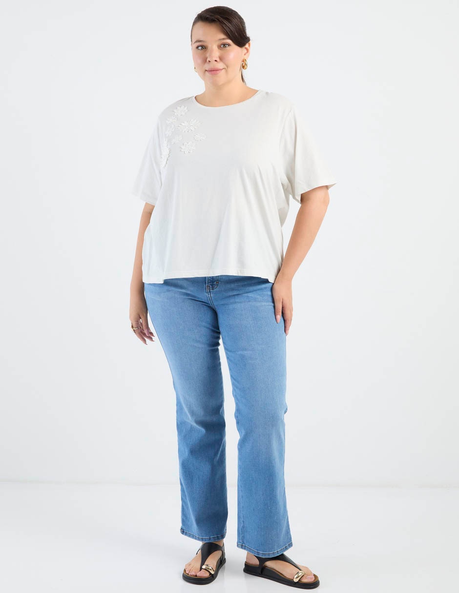Jeans amplio para mujer 4