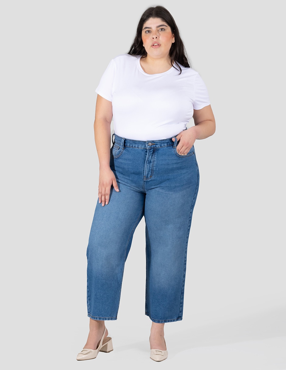 Jeans capri Wide leg para mujer 3