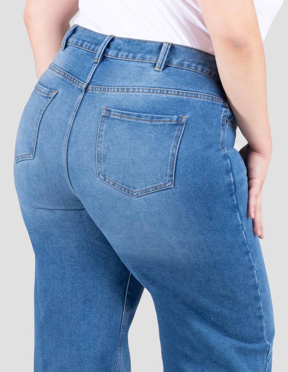 Jeans capri Wide leg para mujer 5