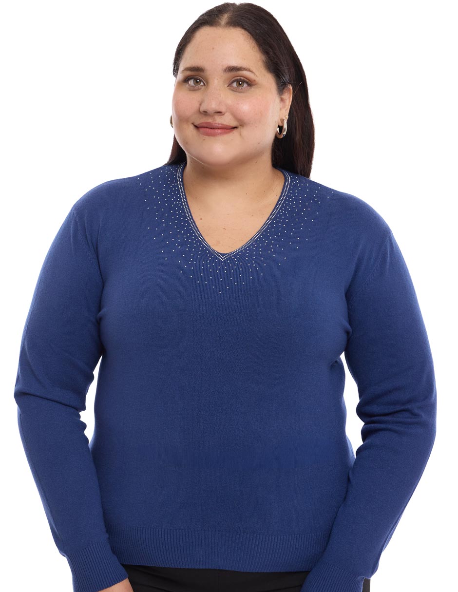 Suéter cuello v para mujer Suéter cuello v para mujer