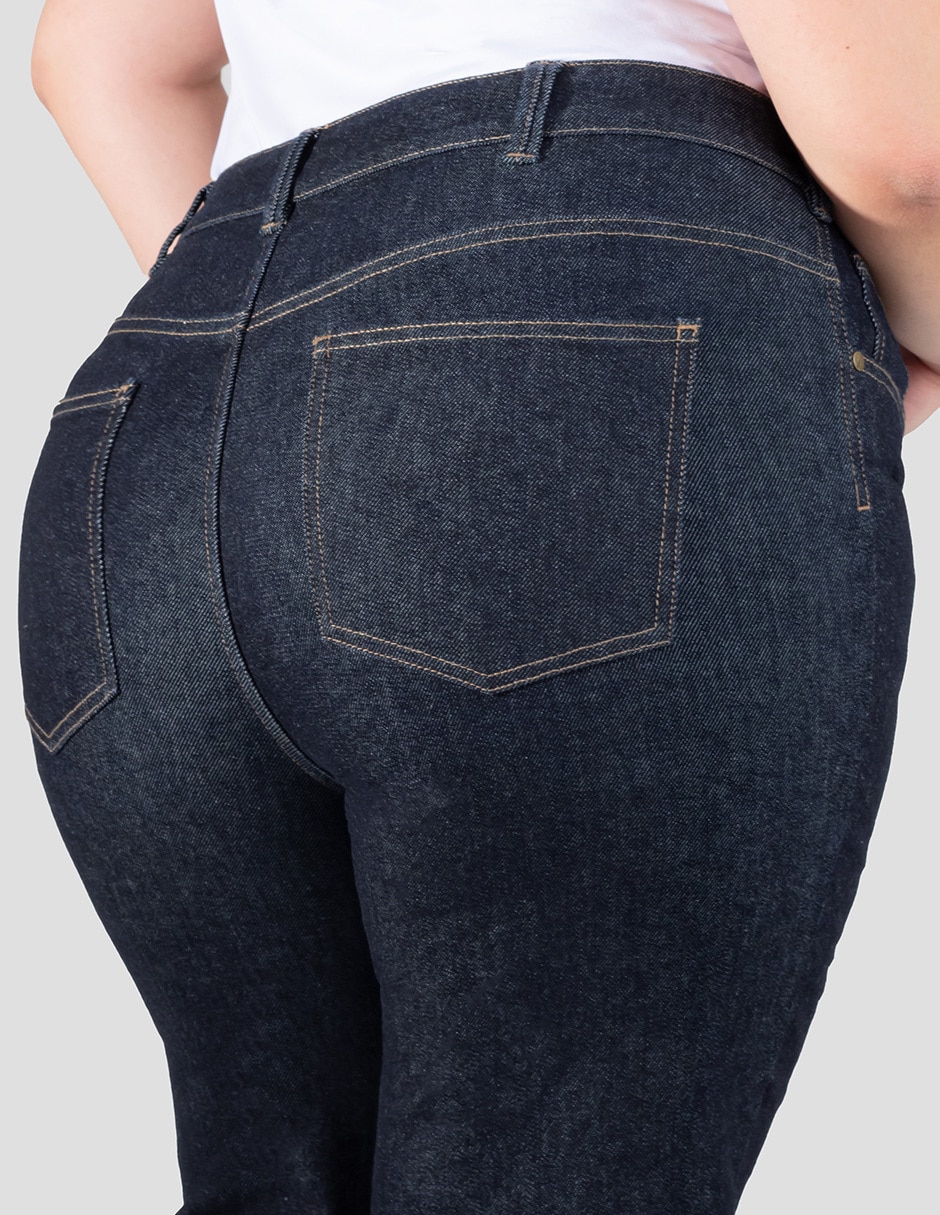 Jeans straight cintura alta para mujer 4