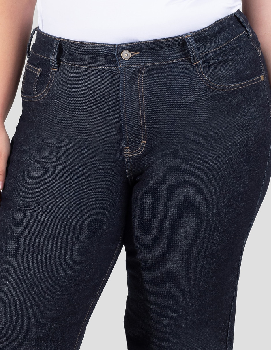 Jeans straight cintura alta para mujer 5