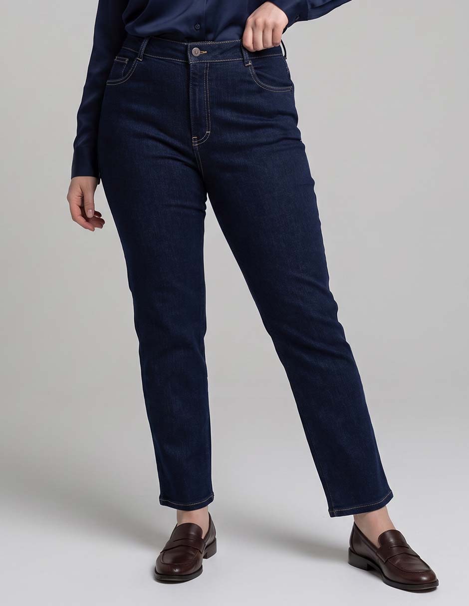 Jeans skinny corte cintura alta para mujer 1