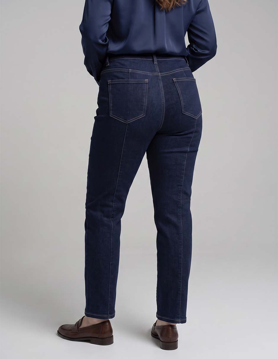 Jeans skinny corte cintura alta para mujer 2