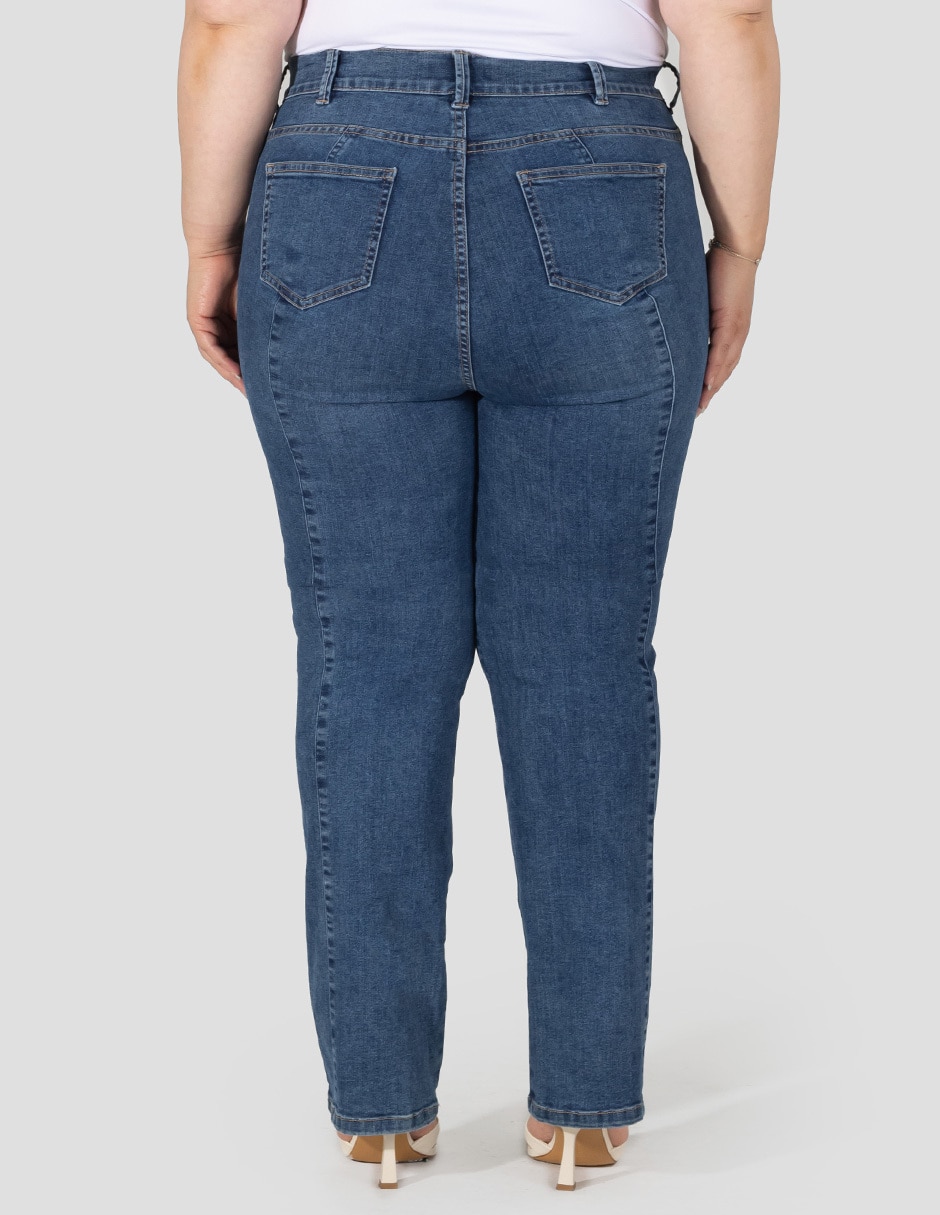 Jeans straight para mujer 5