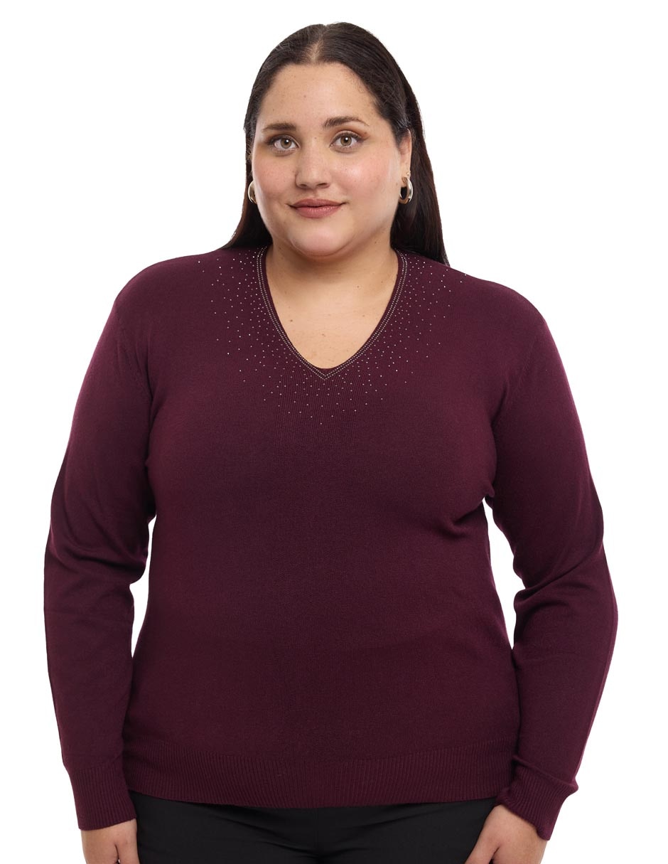 Suéter cuello v para mujer Suéter cuello v para mujer