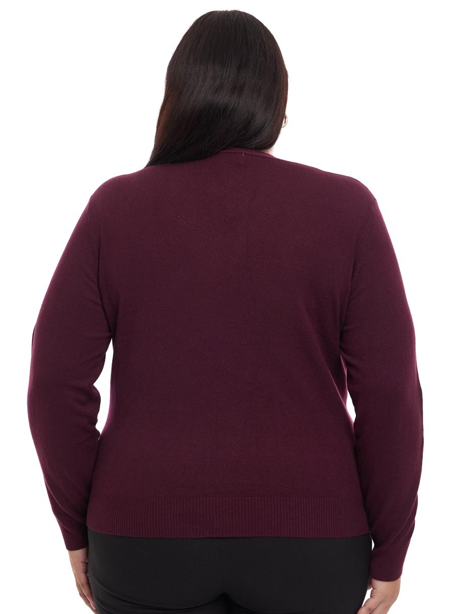 Suéter cuello v para mujer 2