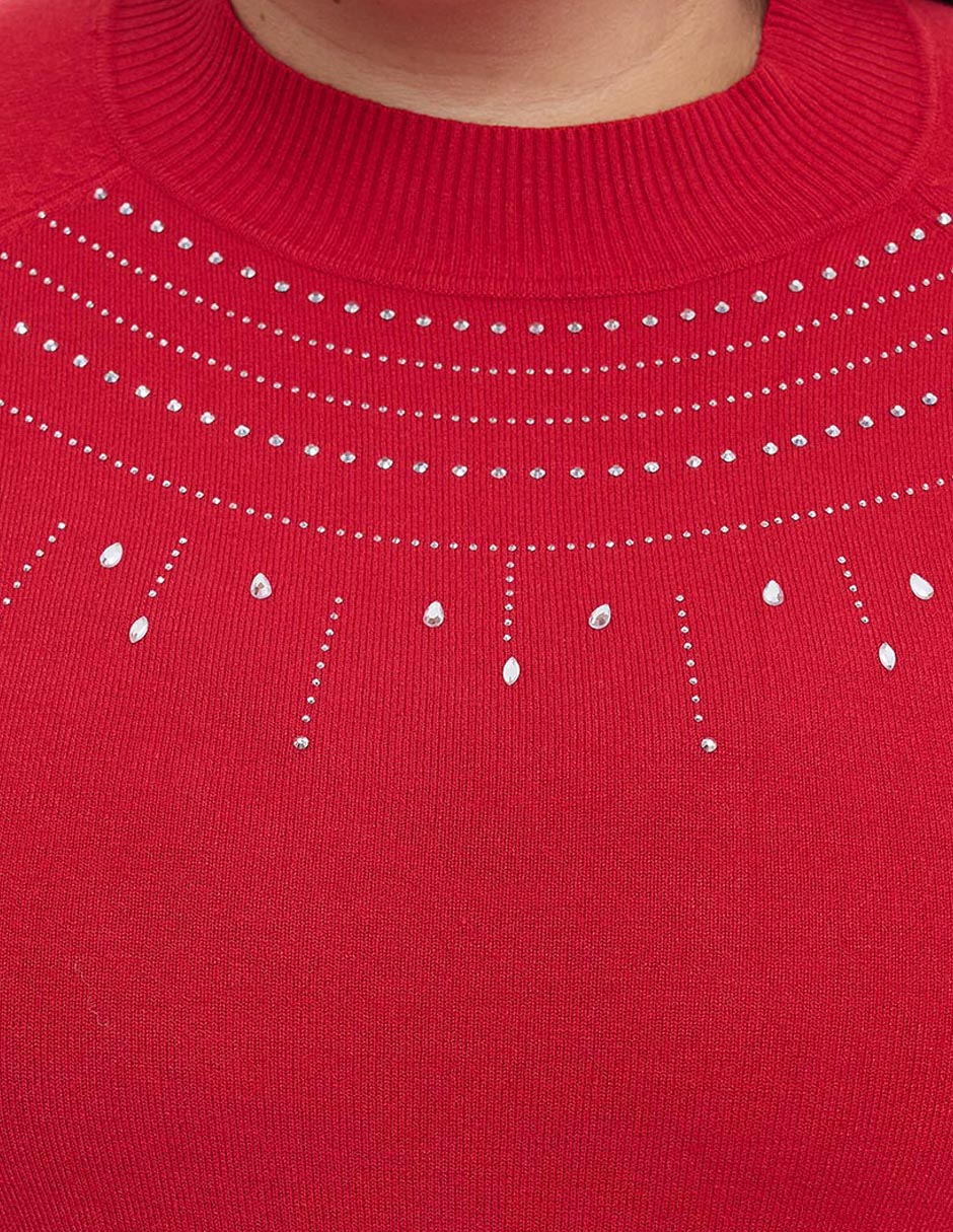 Suéter cuello alto para mujer 4