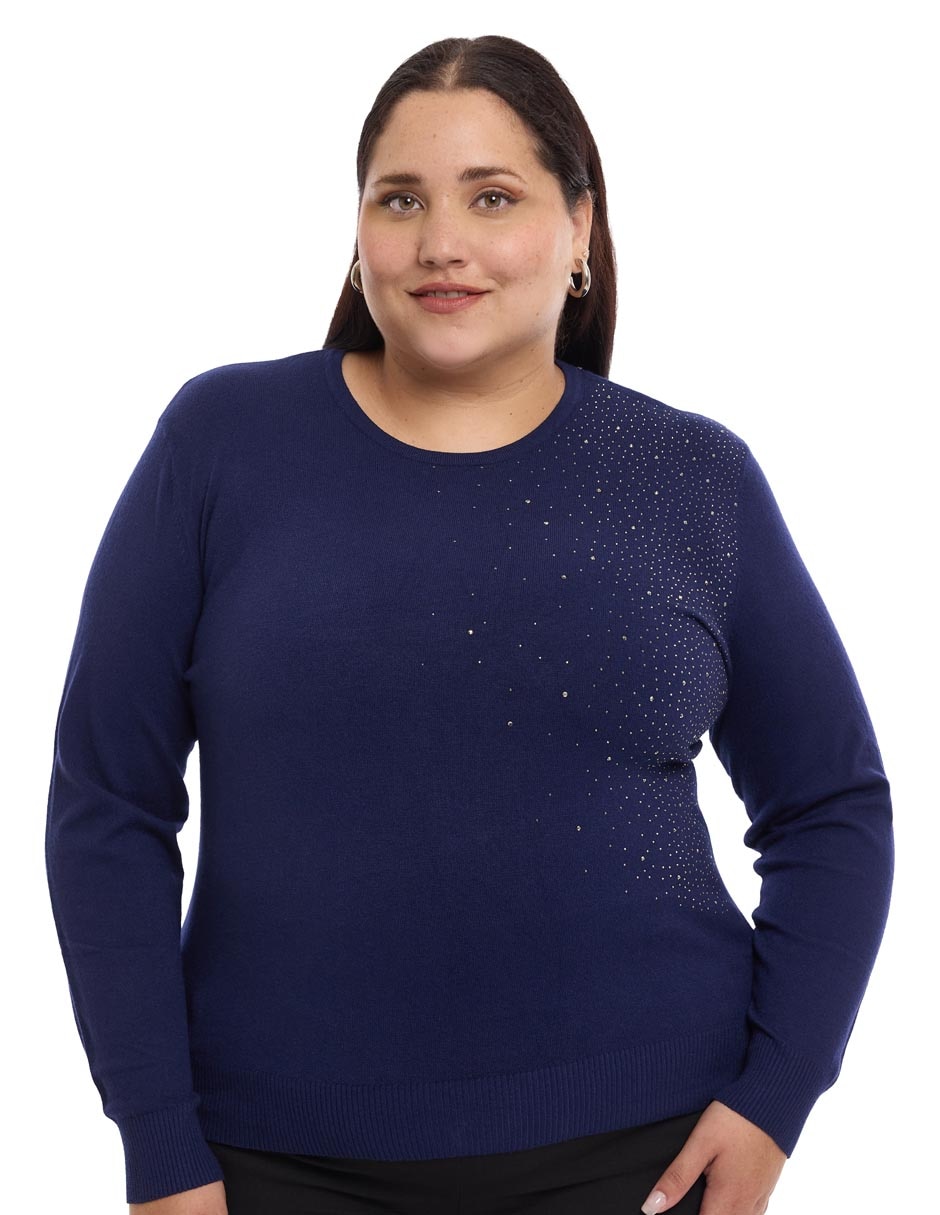 Suéter cuello redondo para mujer Suéter cuello redondo para mujer