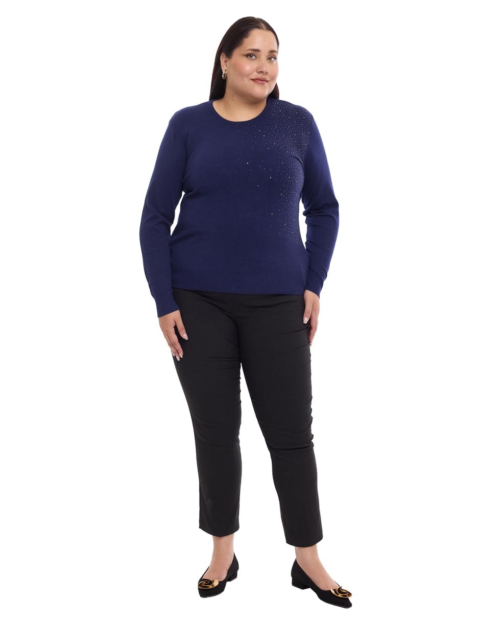 Suéter cuello redondo para mujer 3