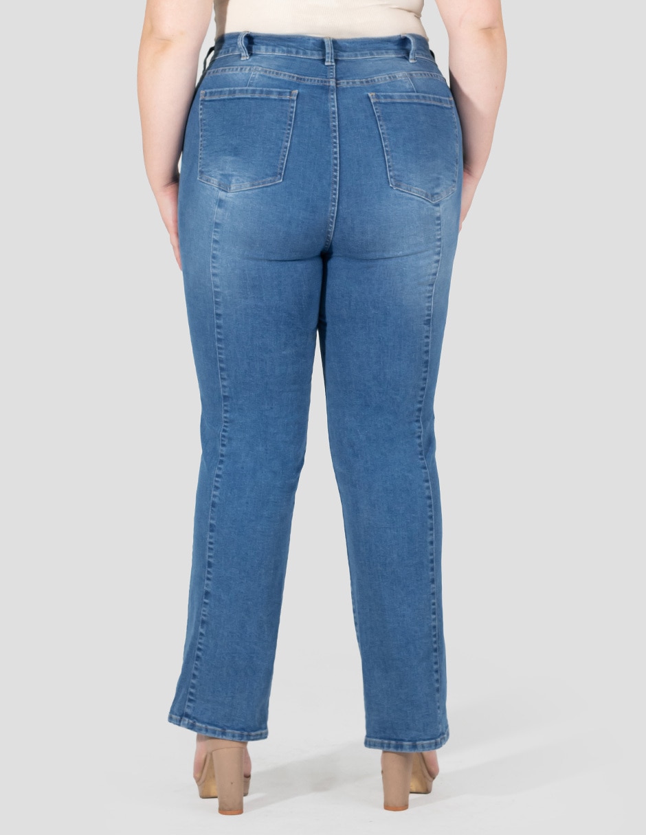 Jeans straight para mujer 5