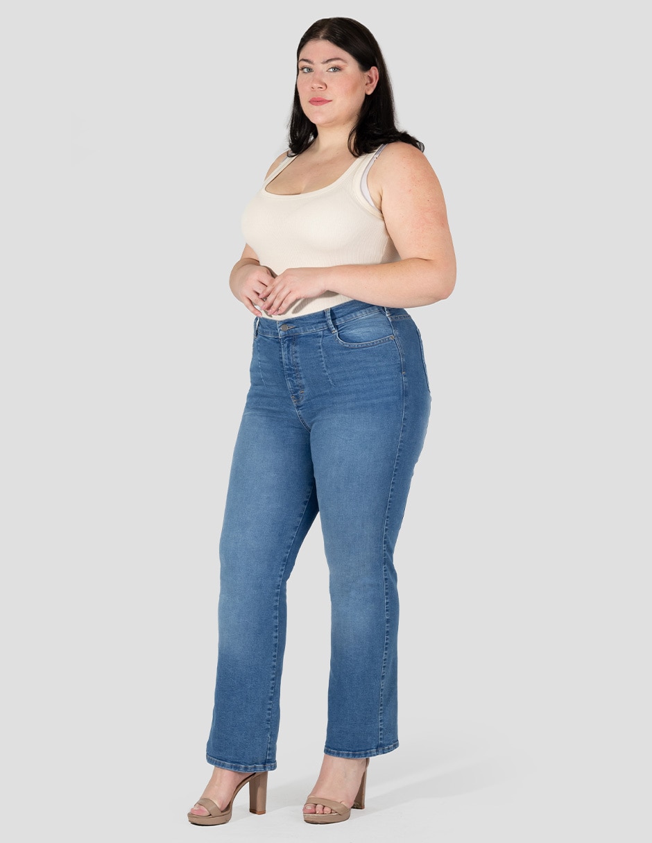Jeans straight para mujer 4