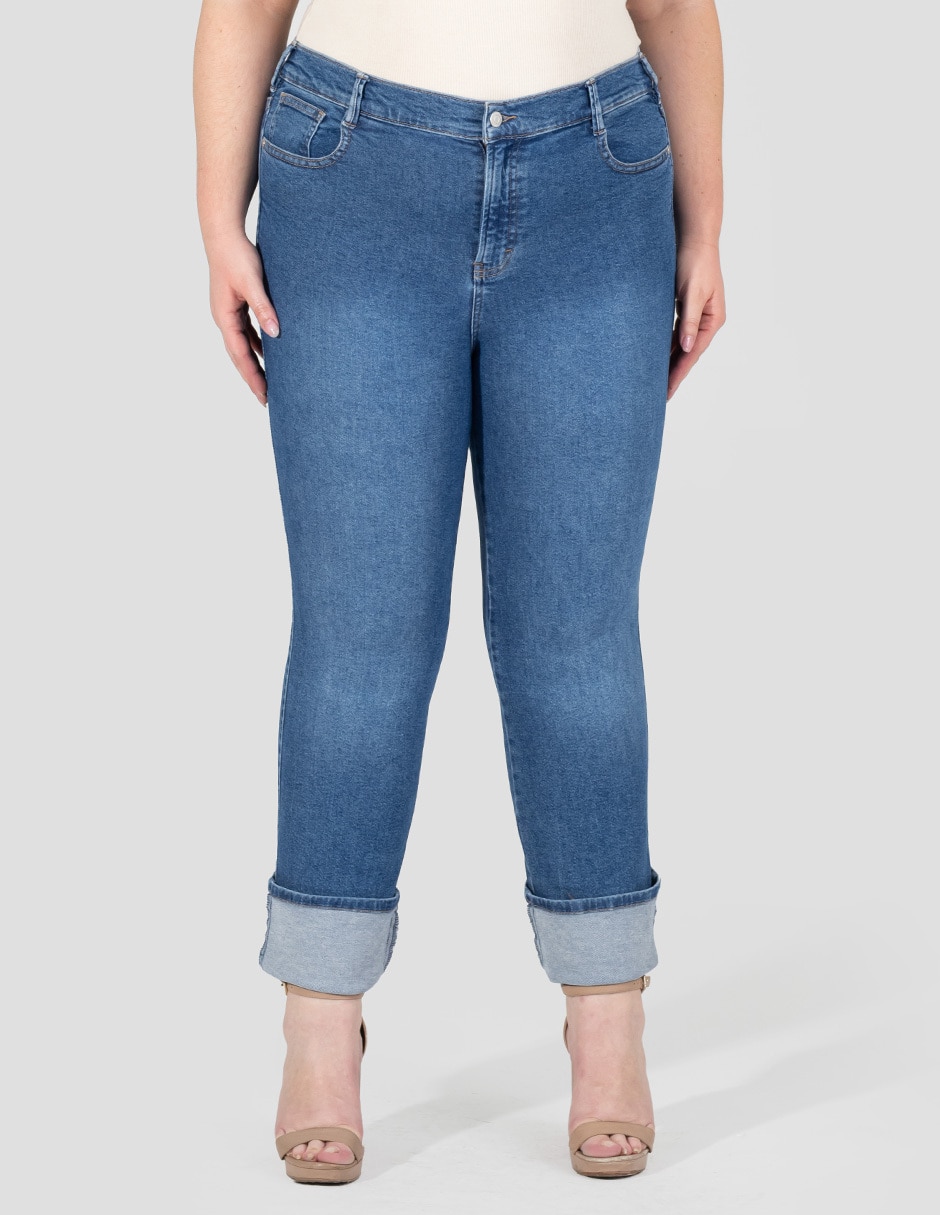 Jeans capri slim para mujer Jeans capri slim para mujer