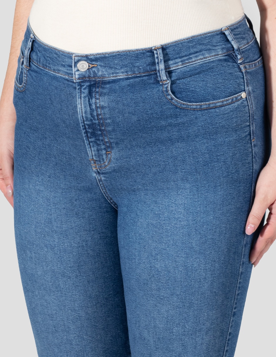 Jeans capri slim para mujer 5