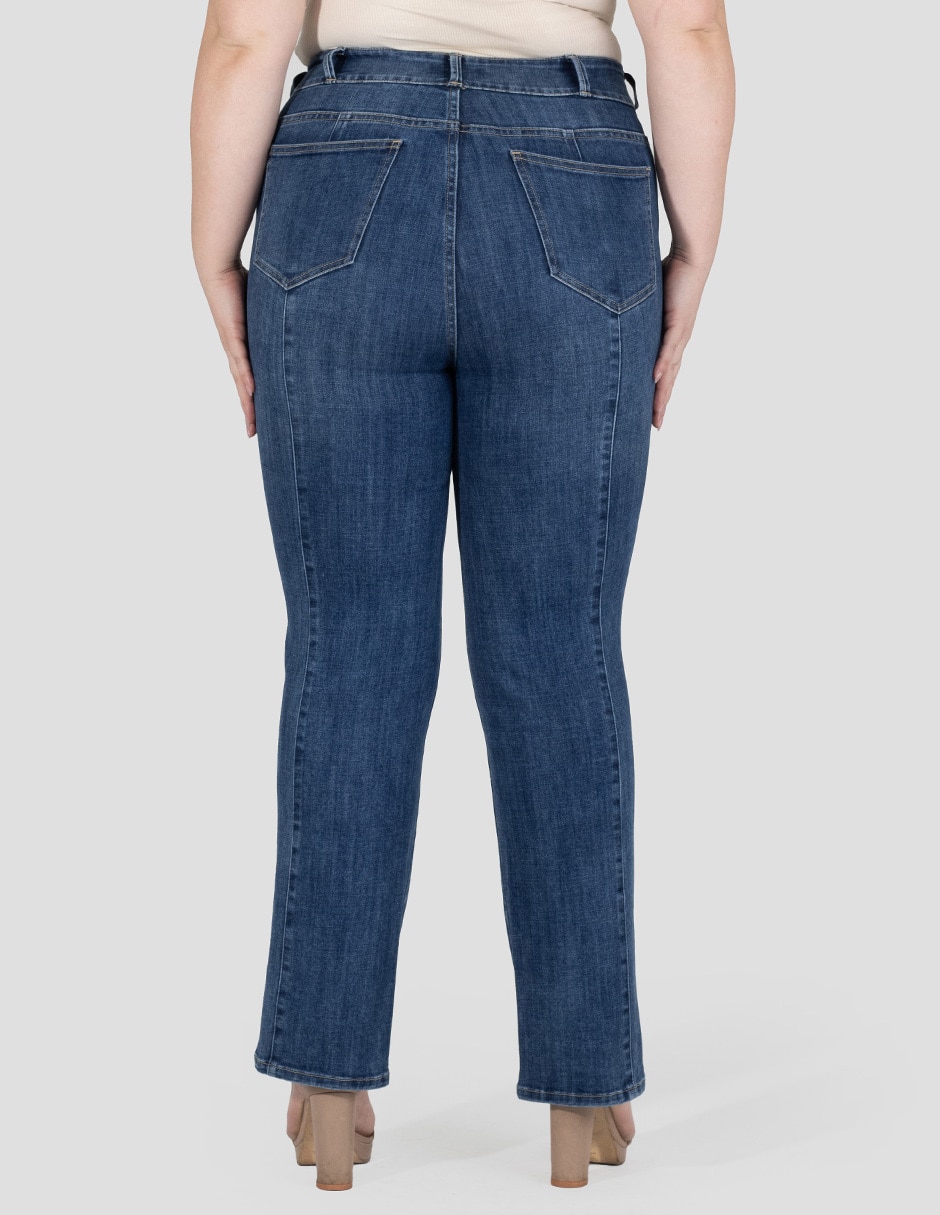 Jeans straight para mujer 2