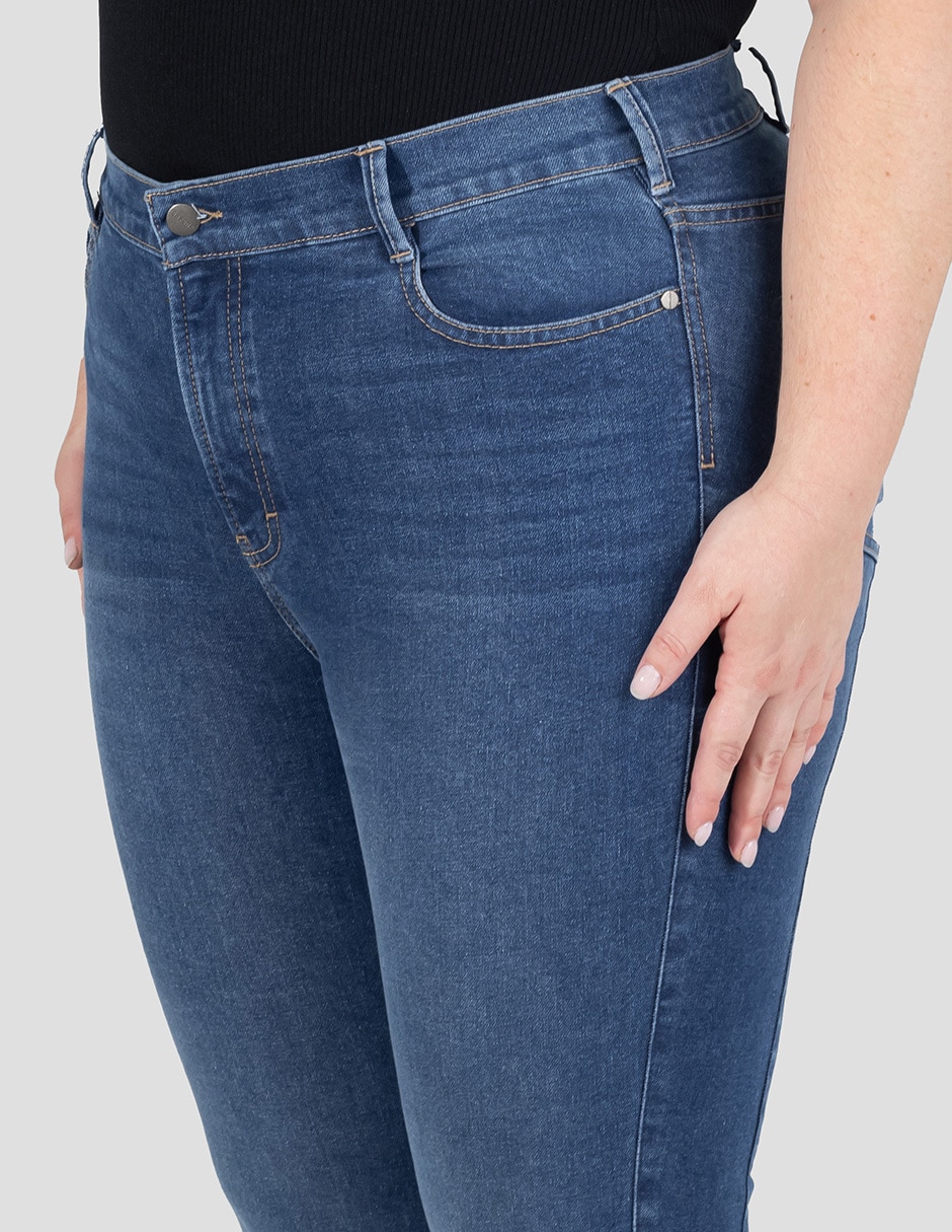 Jeans slim cintura alta para mujer 2