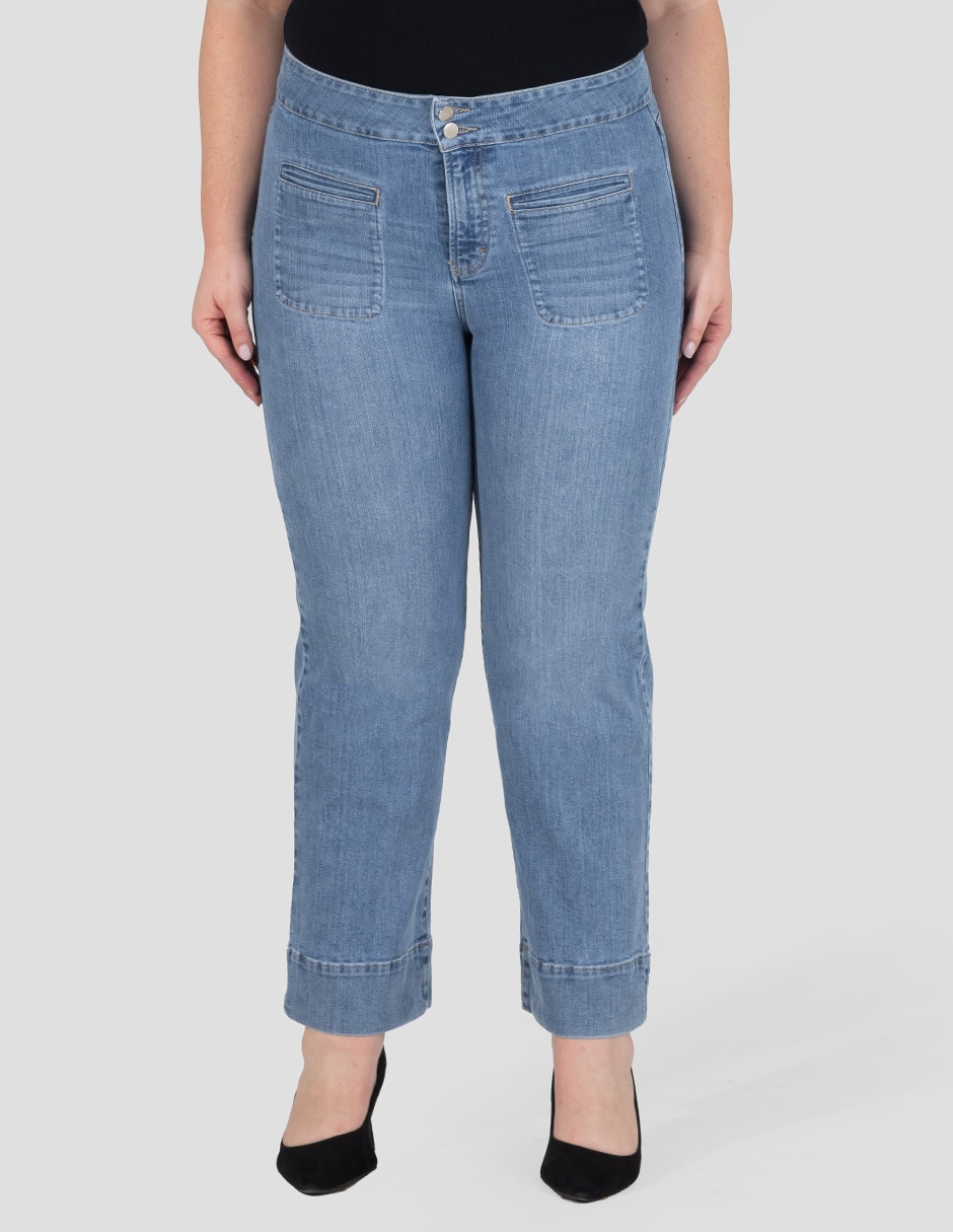 Jeans straight cintura alta para mujer Jeans straight cintura alta para mujer