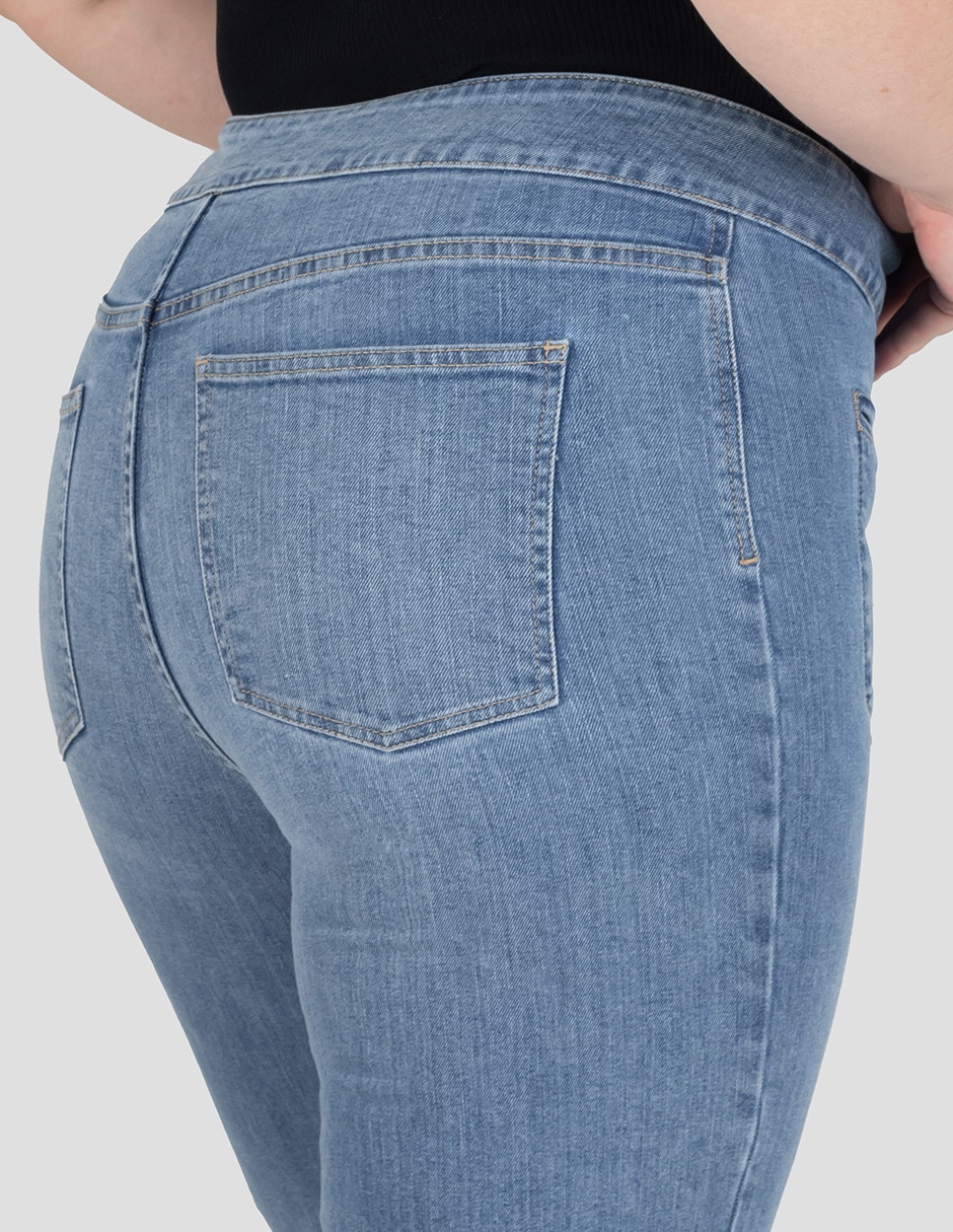 Jeans straight cintura alta para mujer 3