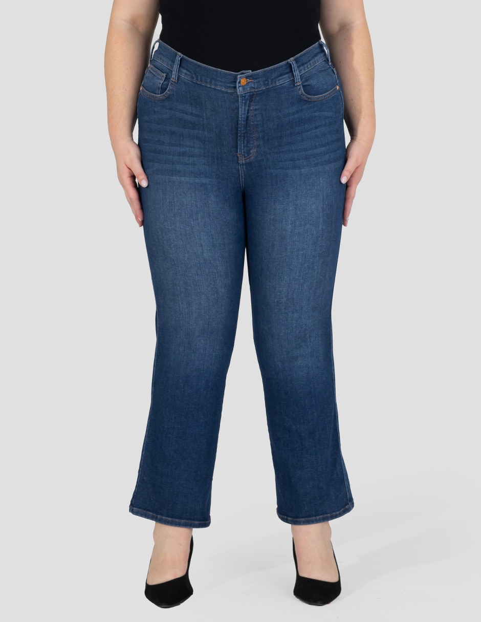 Jeans straight cintura alta para mujer Jeans straight cintura alta para mujer