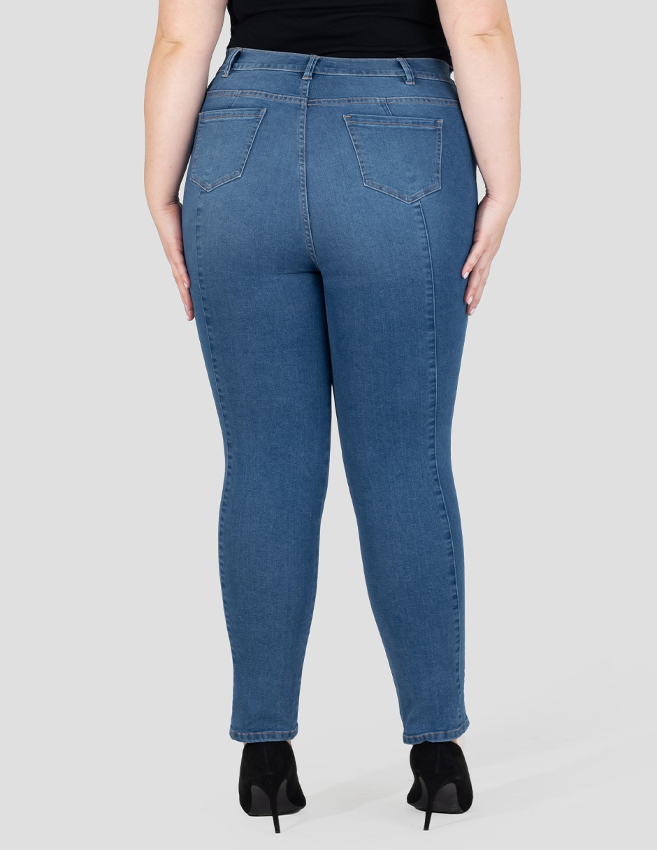Jeans skinny cintura alta para mujer 2