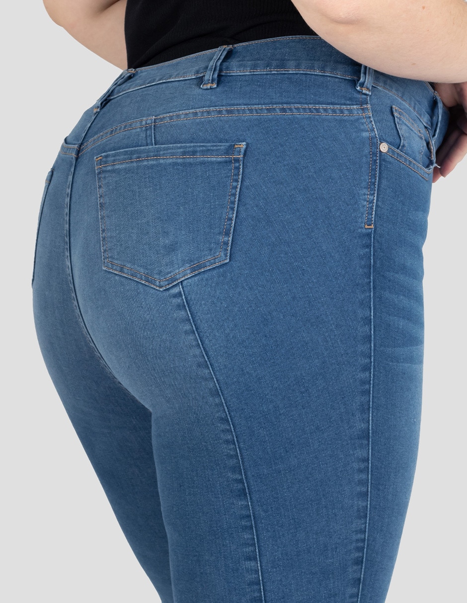 Jeans skinny cintura alta para mujer 4