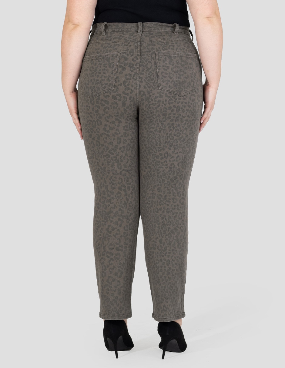 Jeans straight cintura alta para mujer 2